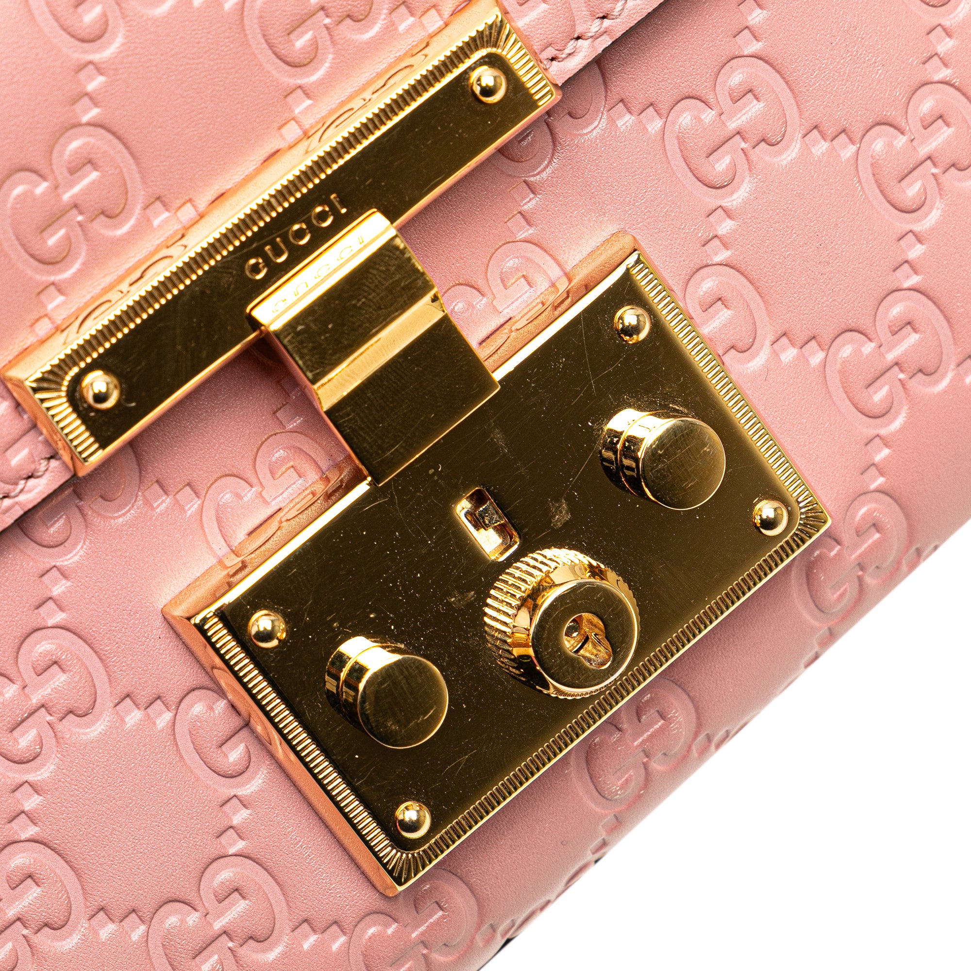 Small Guccissima Padlock Crossbody