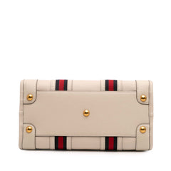 Medium Calfskin Web Bauletto Top Handle Bag
