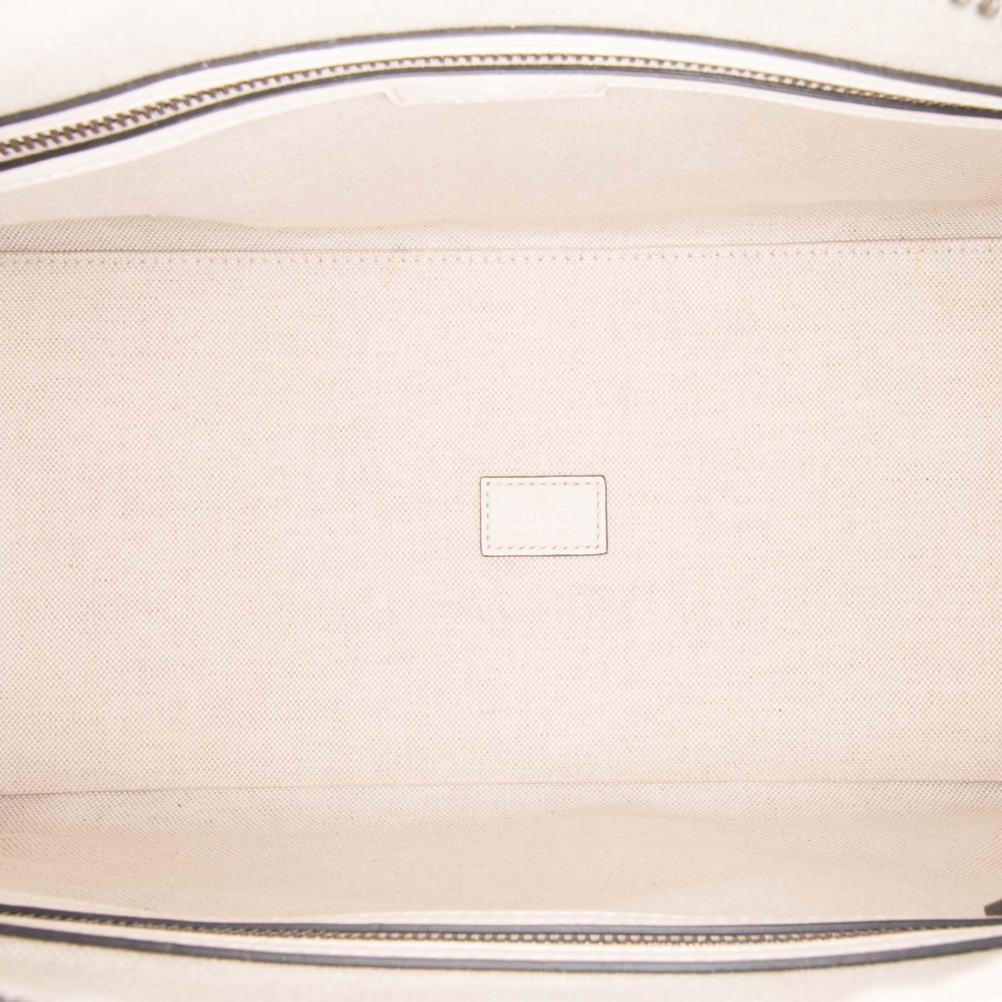 Medium Calfskin Web Bauletto Top Handle Bag