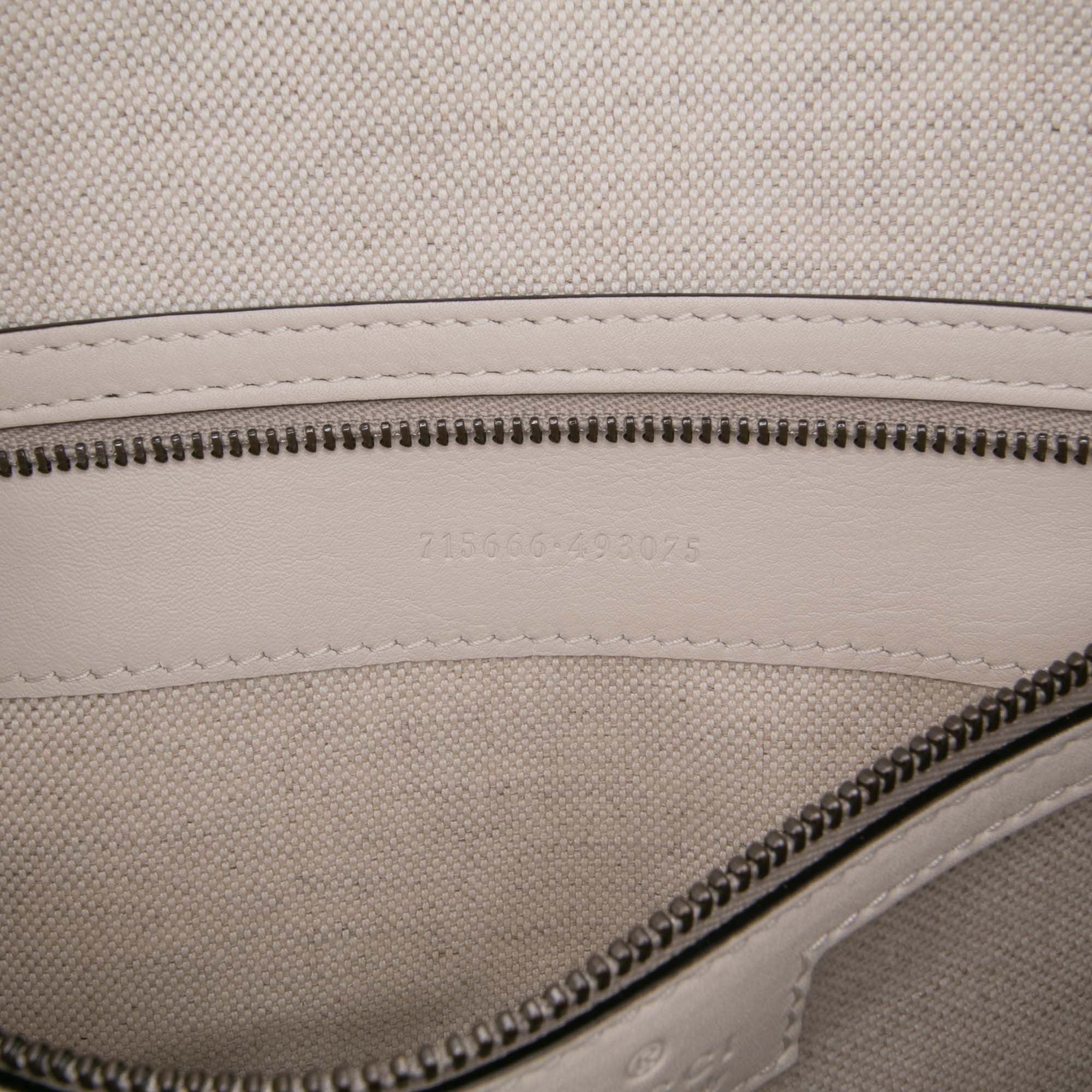 Medium Calfskin Web Bauletto Top Handle Bag