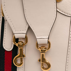 Medium Calfskin Web Bauletto Top Handle Bag