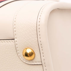 Medium Calfskin Web Bauletto Top Handle Bag