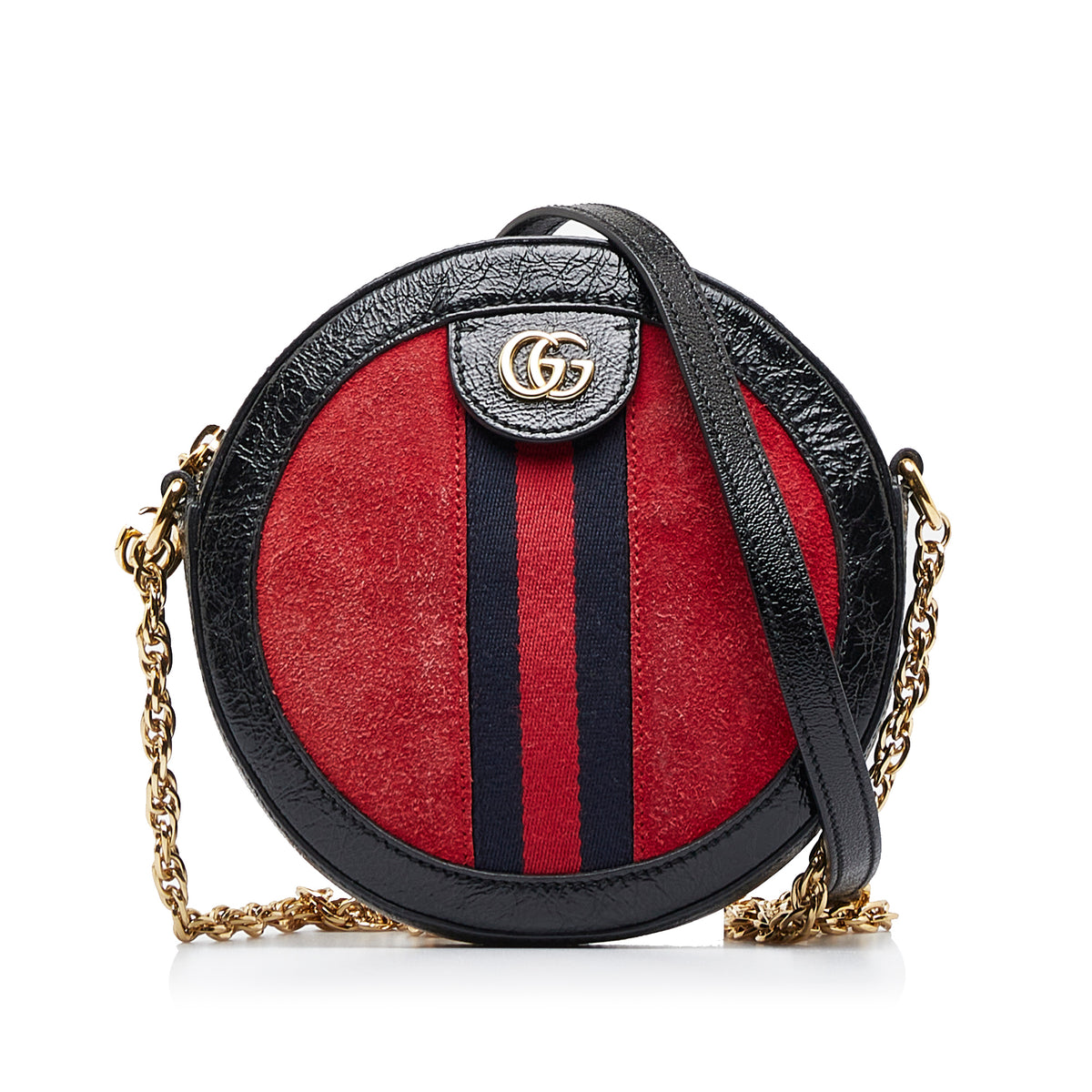 Mini Suede Round Ophidia Crossbody_0