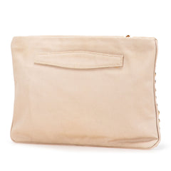 Canvas Canapa Studded Vernice Clutch