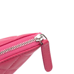 Large Quilted Lambskin O Case Clutch