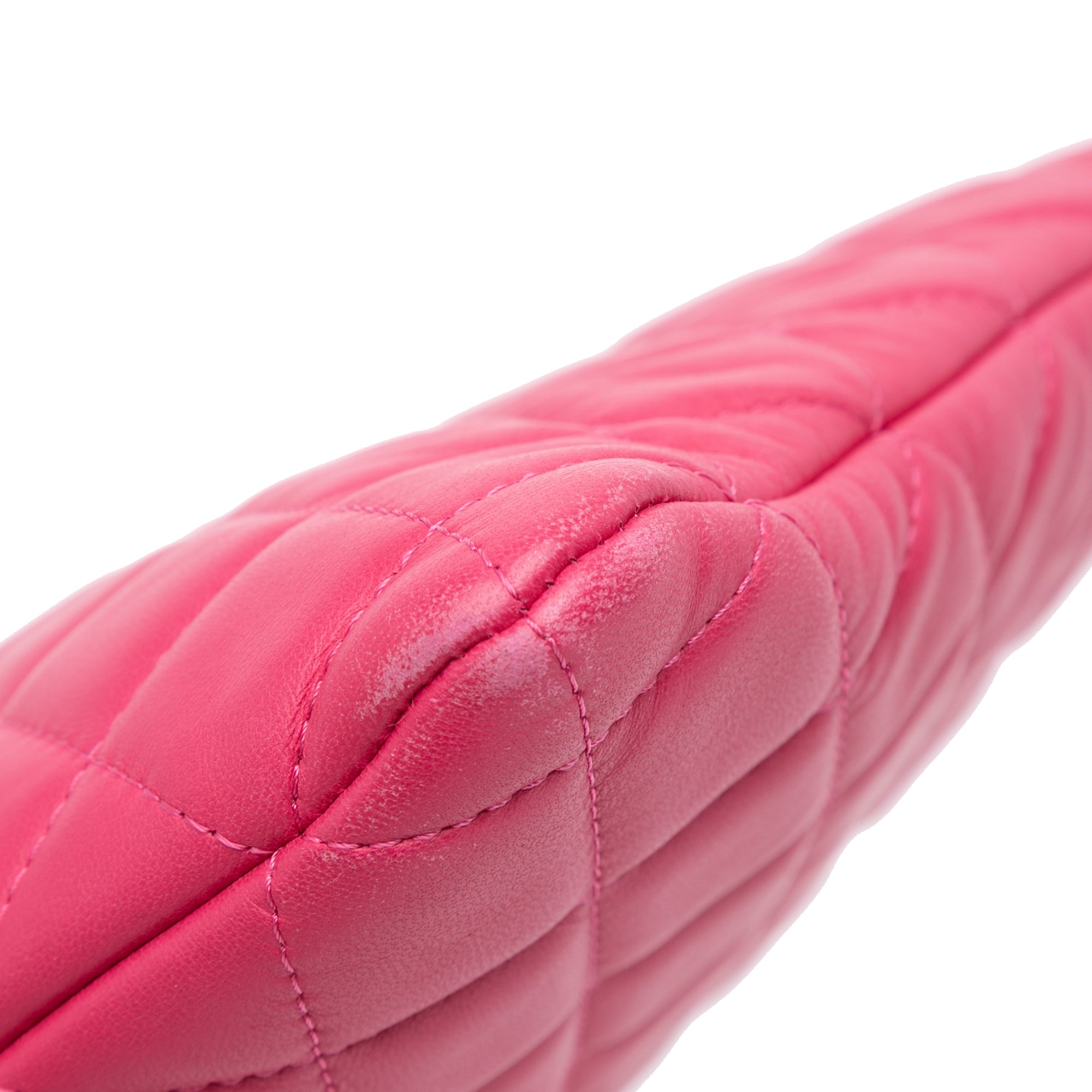 Large Quilted Lambskin O Case Clutch