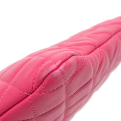 Large Quilted Lambskin O Case Clutch