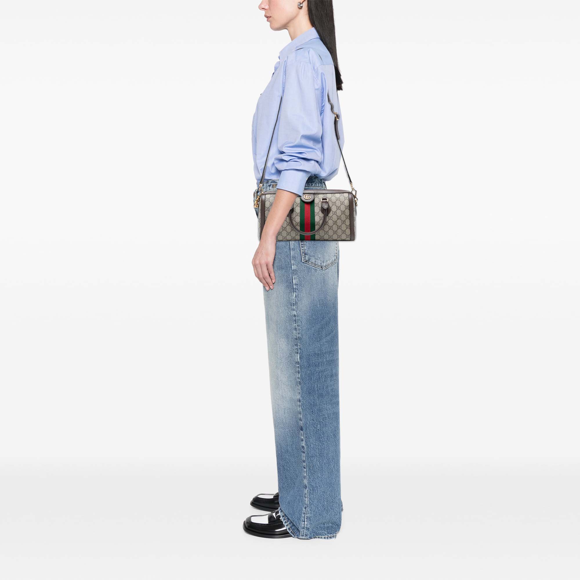 Medium GG Supreme Ophidia Top Handle Bag