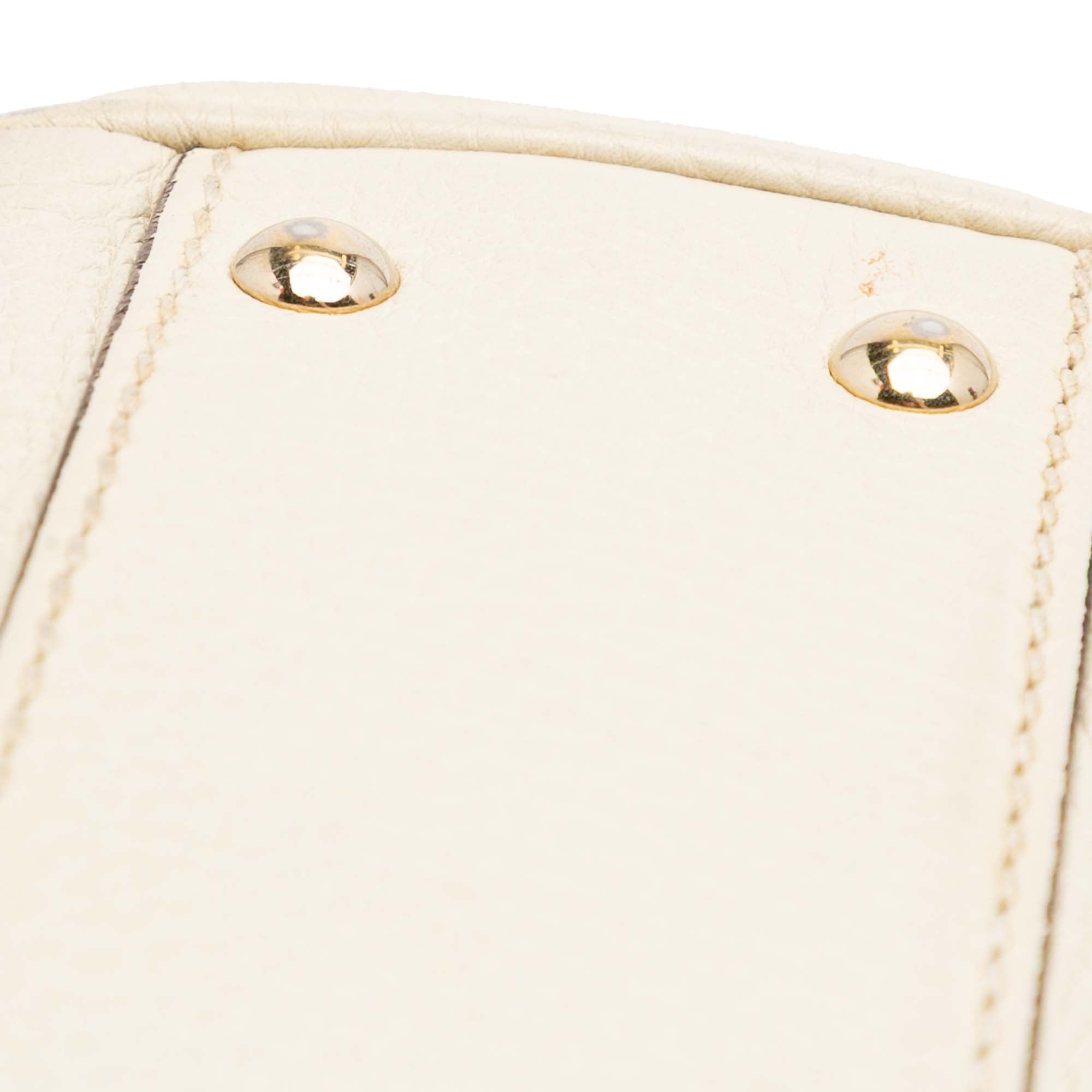 Mini Calfskin Bamboo Shopper Satchel