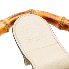 Mini Calfskin Bamboo Shopper Satchel