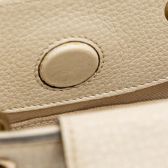 Mini Calfskin Bamboo Shopper Satchel