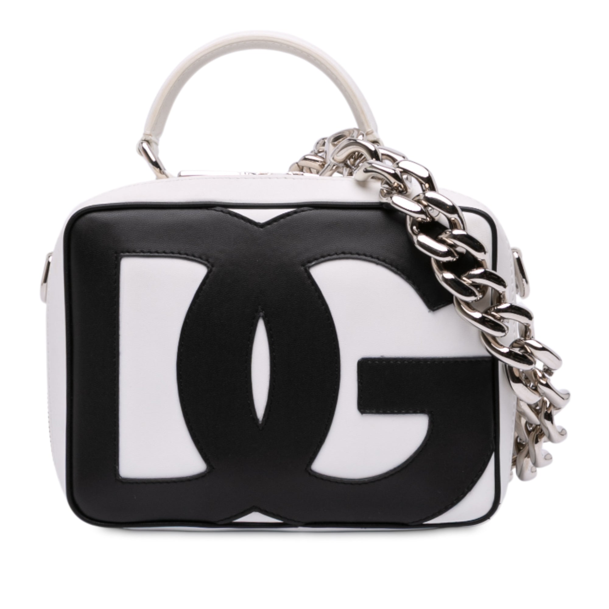 Leather DG Logo Satchel