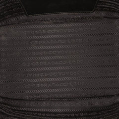 Saffiano Trimmed Tessuto Bucket Bag