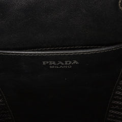 Saffiano Trimmed Tessuto Bucket Bag