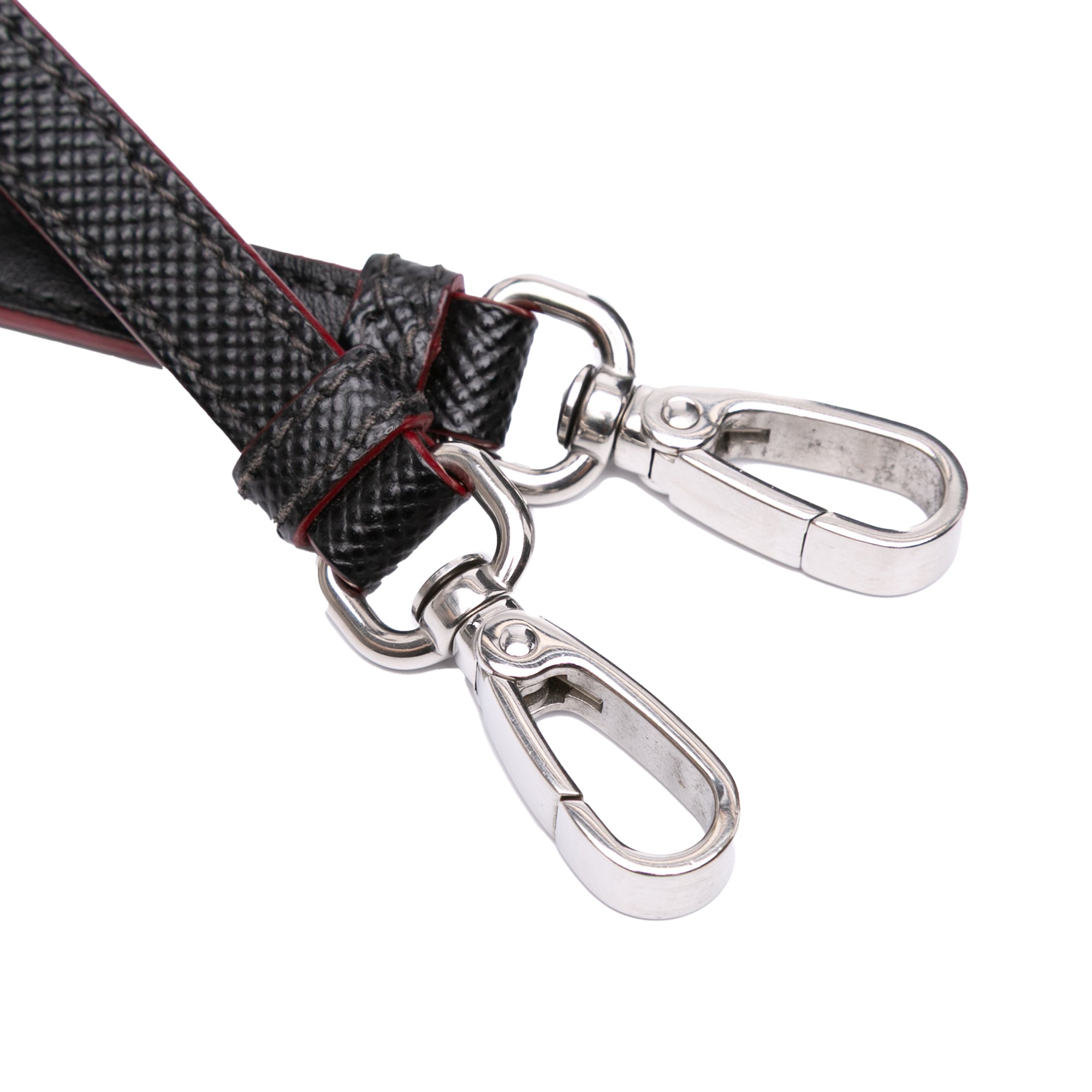 Saffiano Trimmed Tessuto Bucket Bag