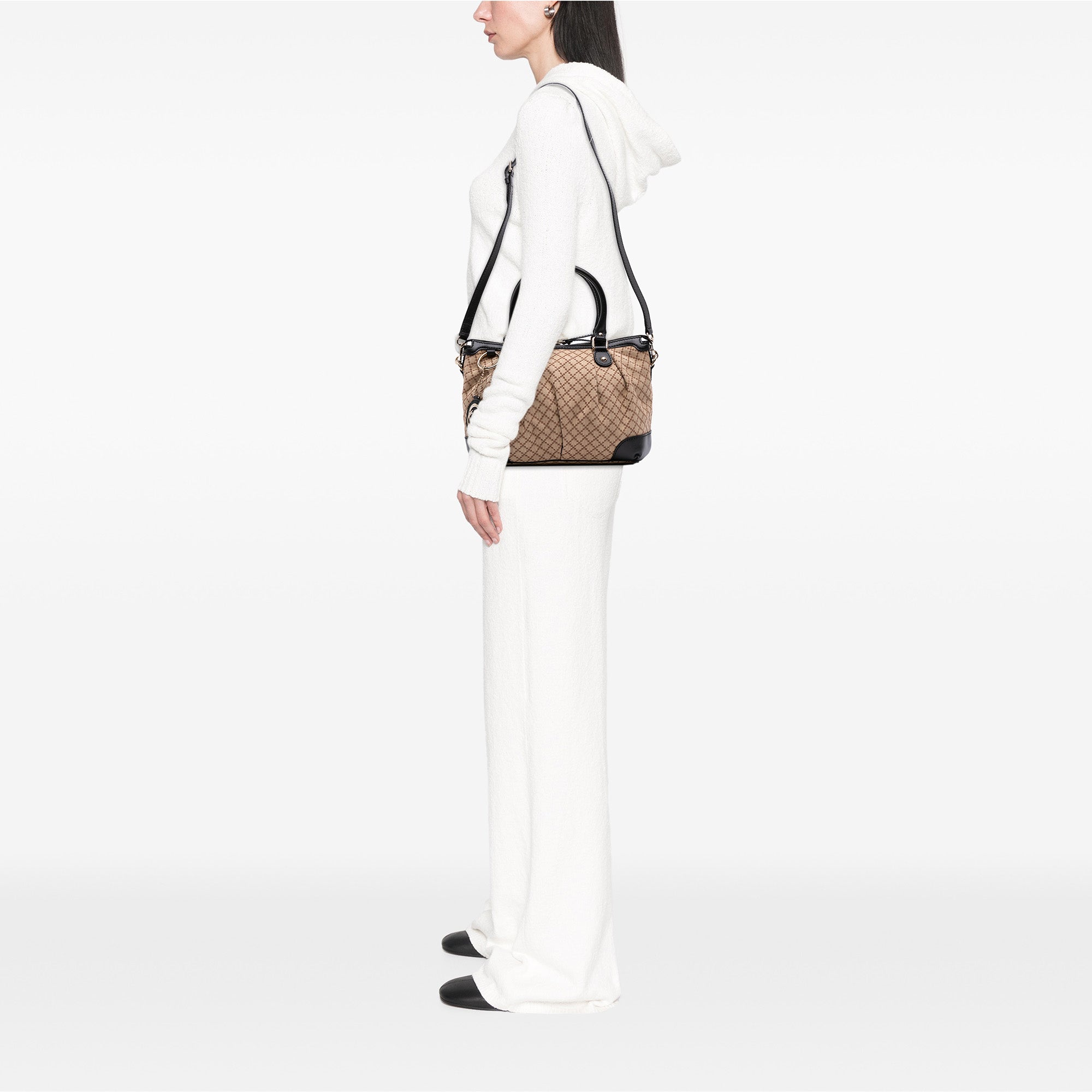 Diamante Canvas Sukey Satchel