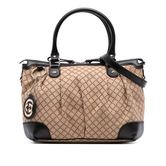 Diamante Canvas Sukey Satchel