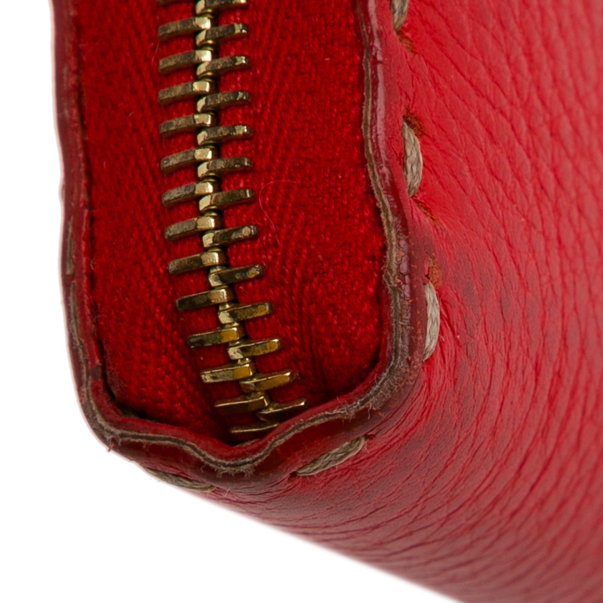 Leather Selleria Zip Around Long Wallet