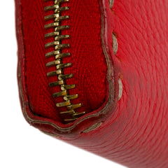 Leather Selleria Zip Around Long Wallet