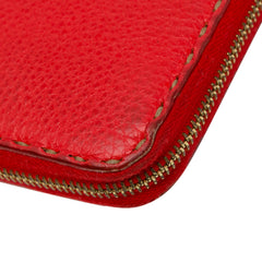 Leather Selleria Zip Around Long Wallet