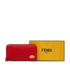 Leather Selleria Zip Around Long Wallet