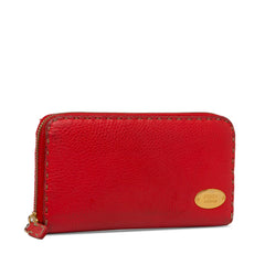 Leather Selleria Zip Around Long Wallet