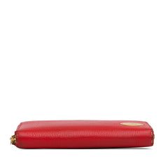 Leather Selleria Zip Around Long Wallet