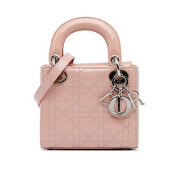 Mini Patent Cannage Lady Dior