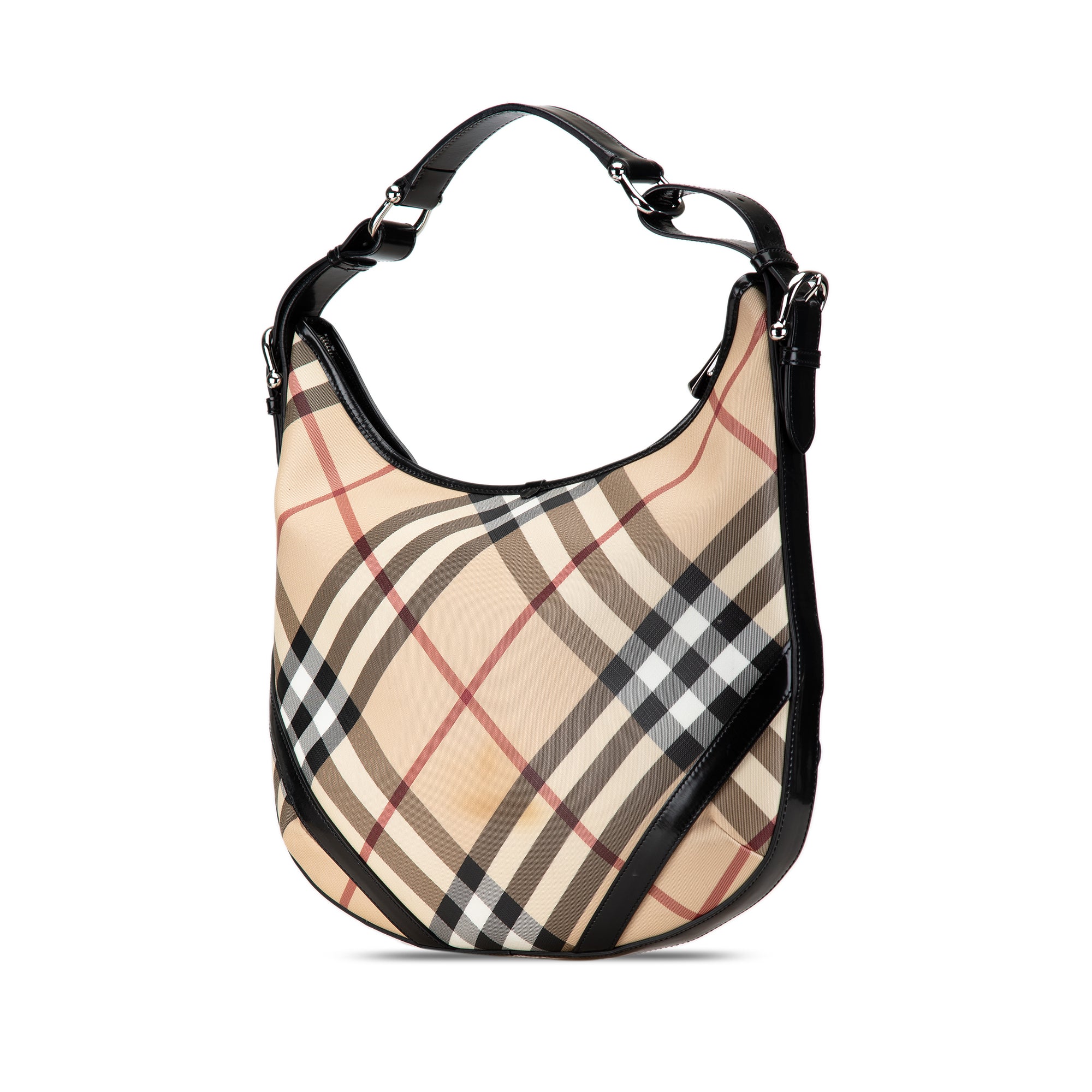 Supernova Check Coated Canvas Hobo