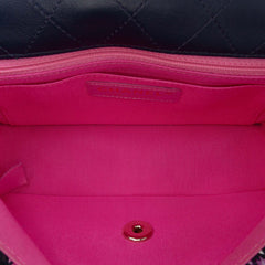 Mini Rectangular Classic Multicolor Cotton Stitched Single Flap