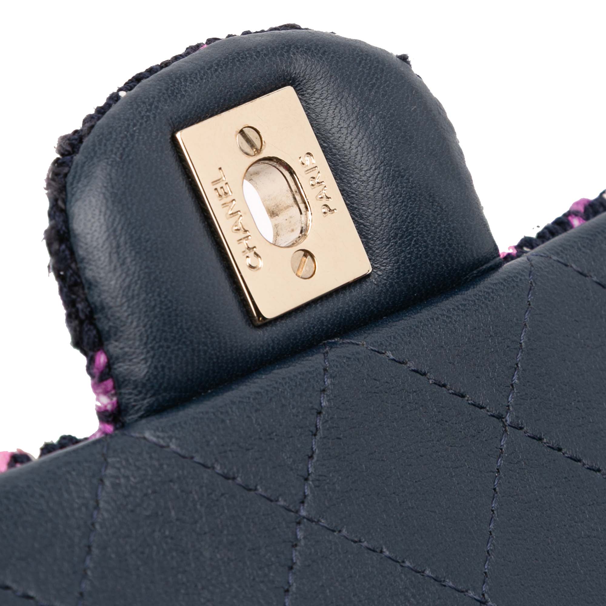 Mini Rectangular Classic Multicolor Cotton Stitched Single Flap