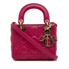 Mini Lambskin Cannage Lady Dior