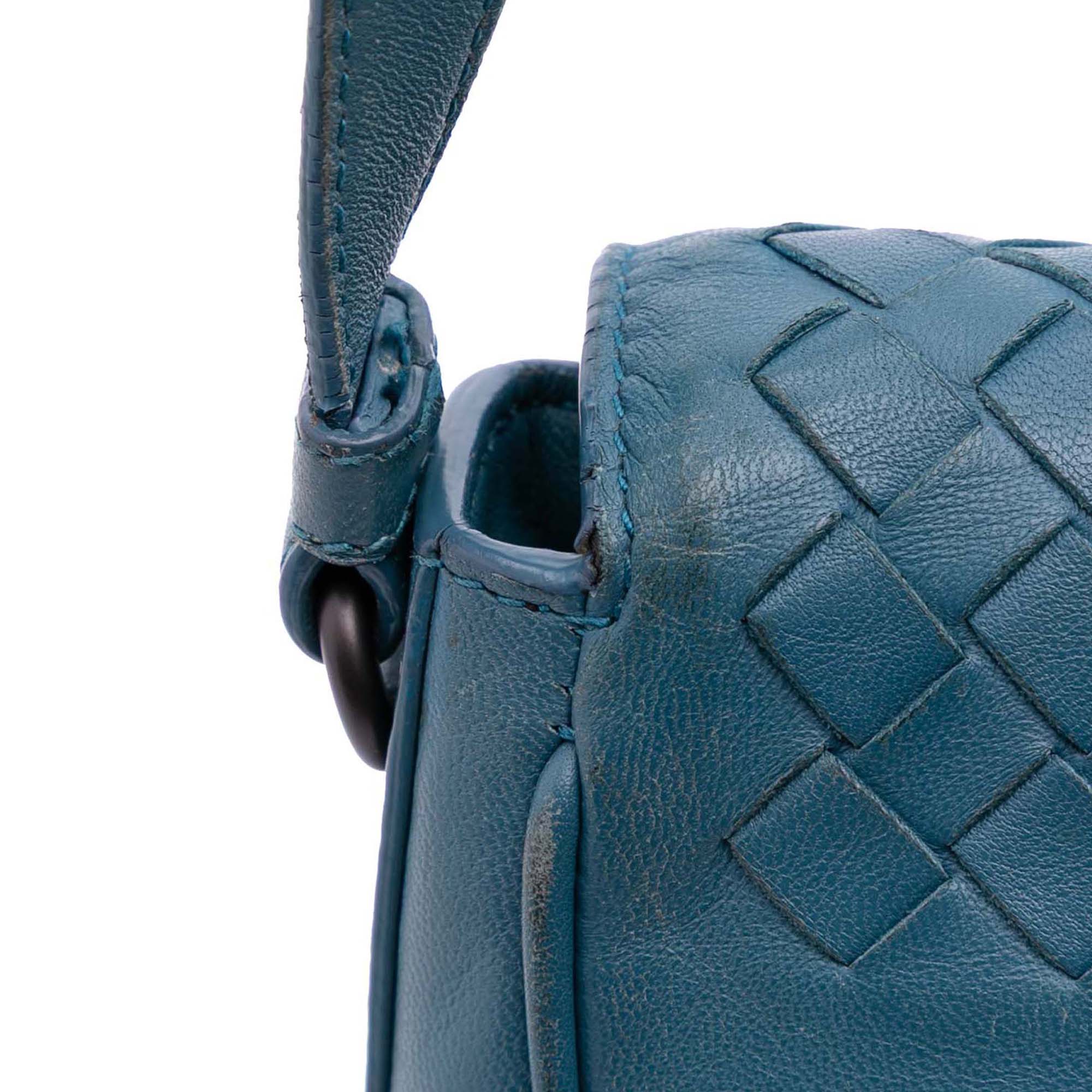 Intrecciato Trimmed Nappa Flap Crossbody