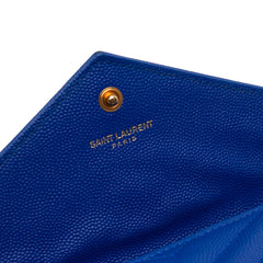 Grain De Poudre Matelasse Chevron Monogram Flap Wallet