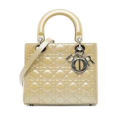 Medium Patent Cannage Lady Dior