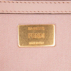 Zucca Embroidered Canvas Baguette Satchel