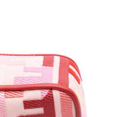 Zucca Embroidered Canvas Baguette Satchel