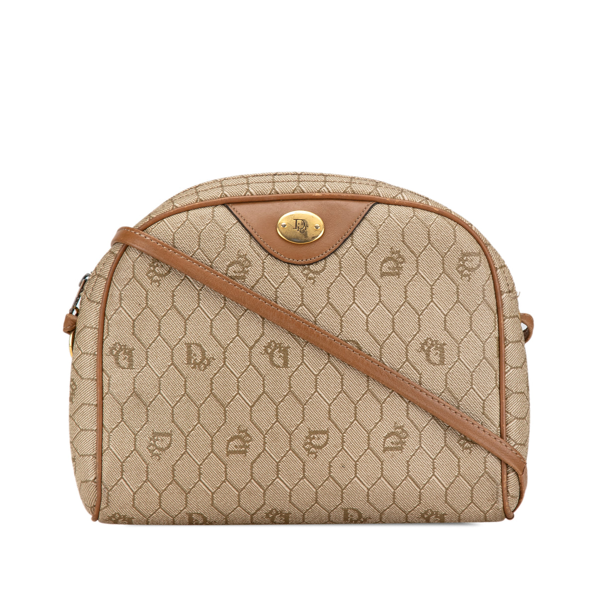 Honeycomb Coated Canvas Crossbody