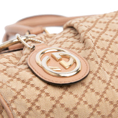 Diamante Canvas Sukey Satchel