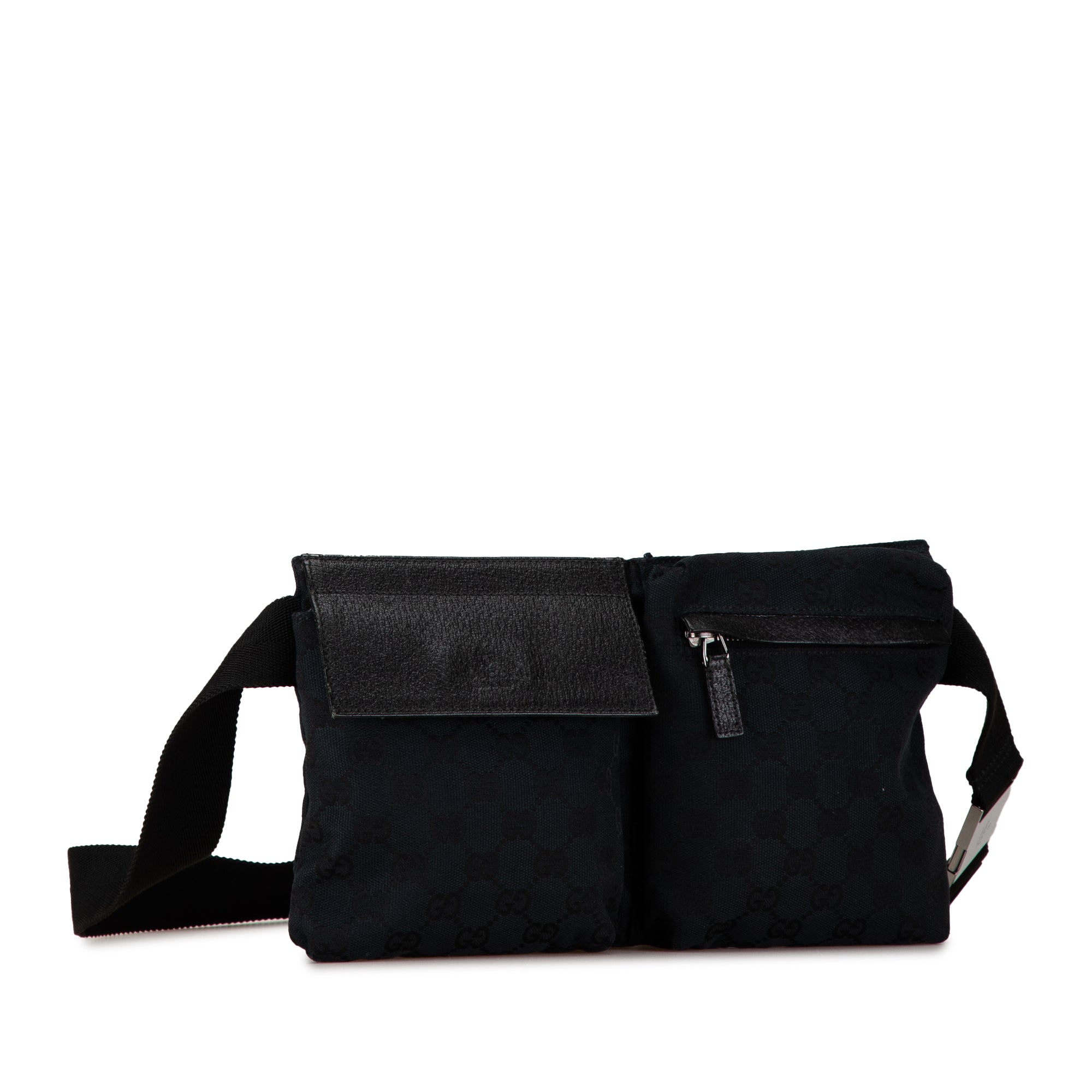 GG Canvas Double Pocket Belt Bag_1