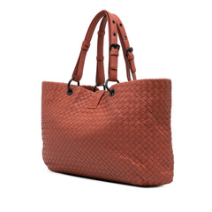 Large Nappa Intrecciato Capri Tote
