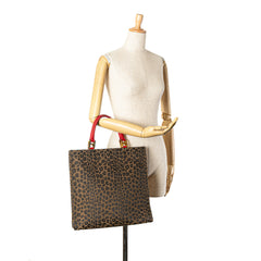 Leopard Print Canvas Tote