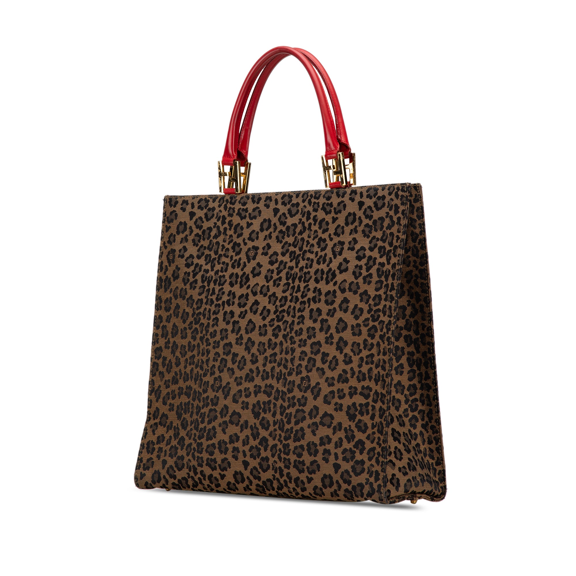 Leopard Print Canvas Tote