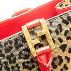 Leopard Print Canvas Tote