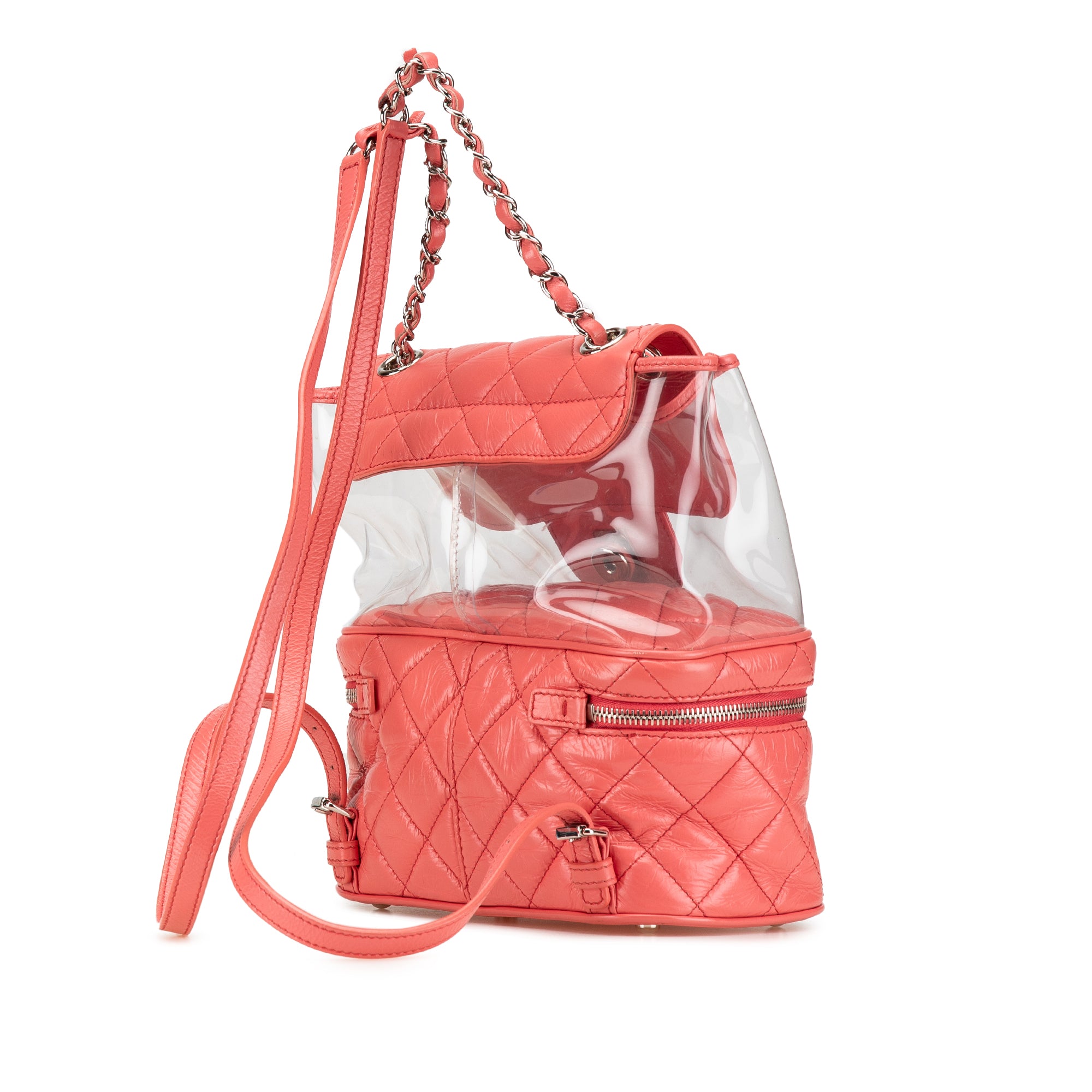 Quilted Lambskin and PVC Aquarium Backpack