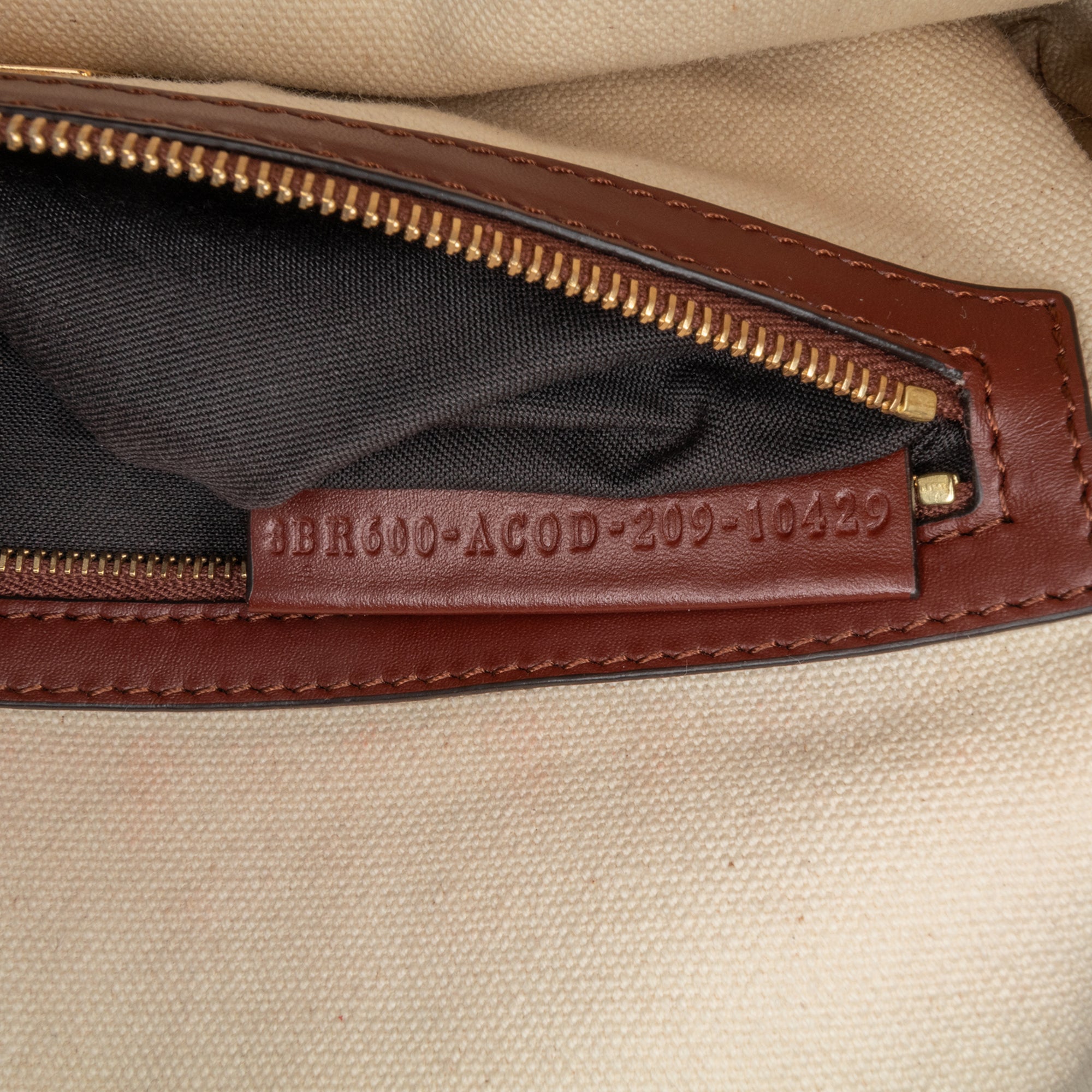 Zucca Embroidered Canvas Baguette Satchel