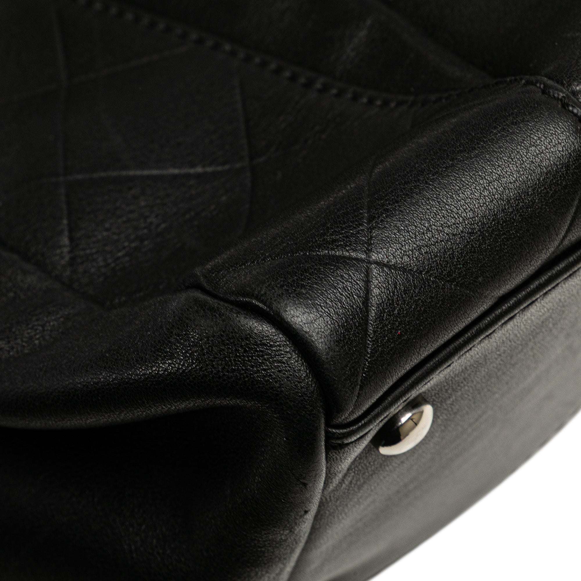 CC Chevron Quilted Lambskin Boston