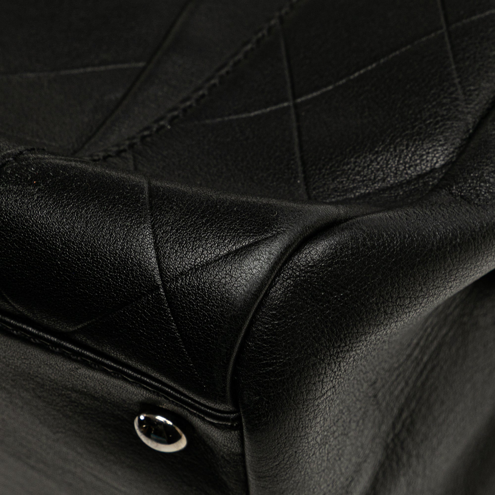 CC Chevron Quilted Lambskin Boston