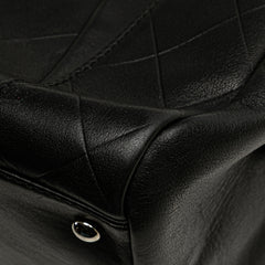 CC Chevron Quilted Lambskin Boston