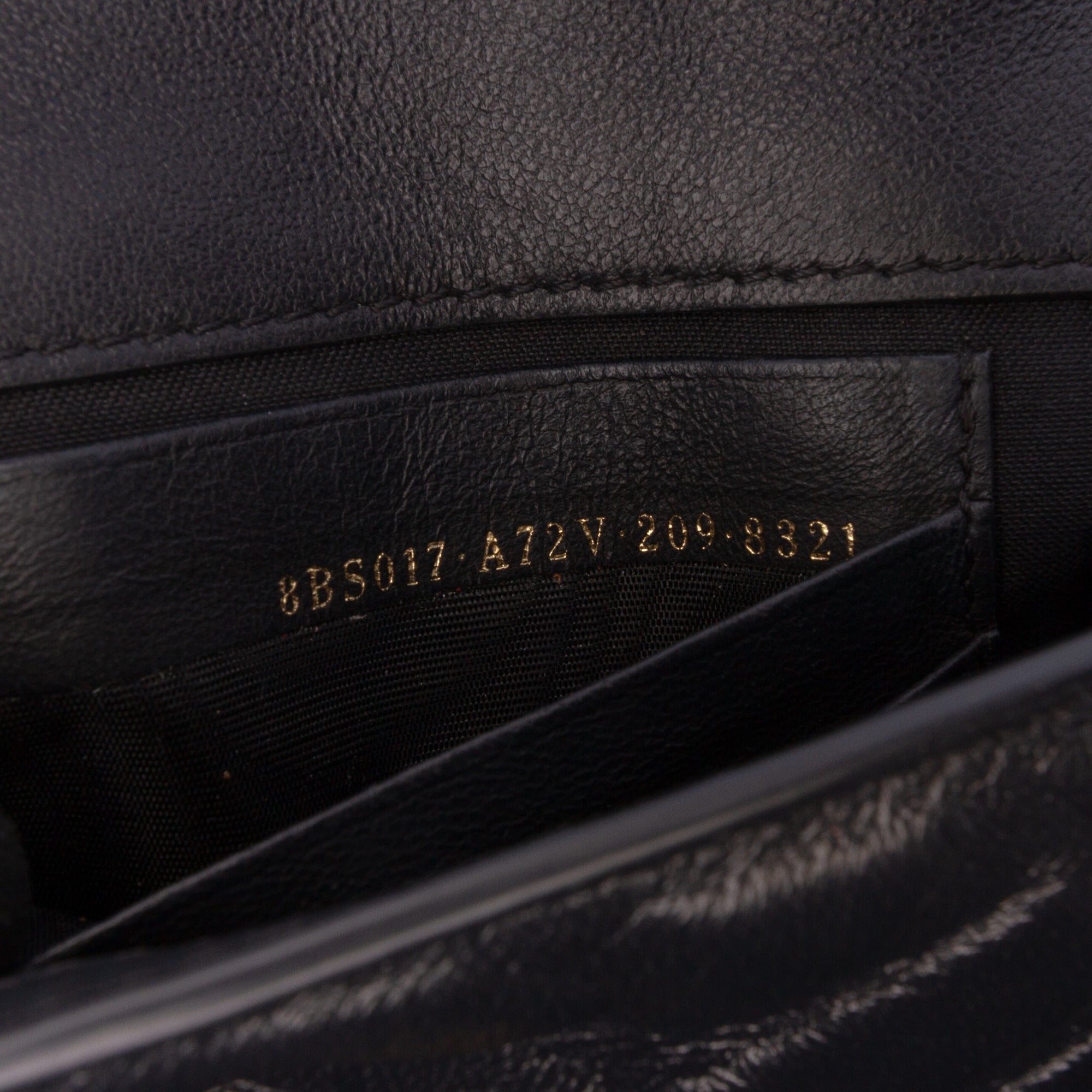 Mini Zucca Embossed Leather Baguette Satchel